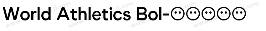 World Athletics Bol字体转换